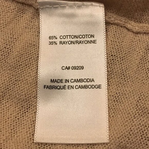 Pale Pink Lightweight Knit Cotton Rayon Open Cardigan - Picture 10 of 16